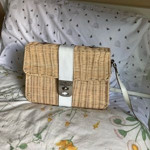 Patricia Nash Fiorentina Crossbody Wicker Flap Crossbody